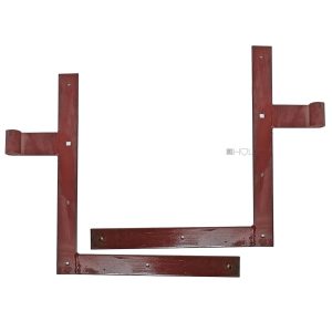 Tür Tor Bänder Winkelbänder Stahl rot Eisenmenigge 40cm 17.5er Dorn