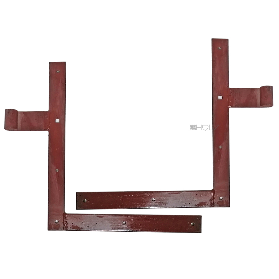 Tür Tor Bänder Winkelbänder Stahl rot Eisenmenigge 40cm 17.5er Dorn