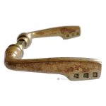 Türdrücker Jugendstil Avantgarde alt Quadrate 16.3mm 10er Vk