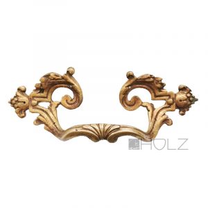 Truhe Antik Bronze Möbelgriff feuervergoldet Möbel Beschlag 21cm