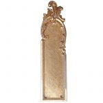 Fingerplatte antik Messing Langschild Neo Barock Frankreich 20cm