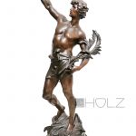 Regül Bronzefigur Au Vainqueur nach Louis Moreau antik alt 65cm