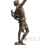 Regül Bronzefigur Au Vainqueur nach Louis Moreau antik alt 65cm