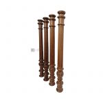 Möbelbeine antik Baluster Eiche Holz Kredenz Anrichte Säulen 64cm