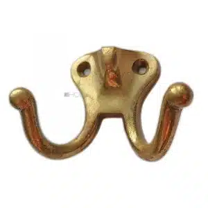 Kleiderhaken Messing Garderobe Mantelhaken 70x52mm
