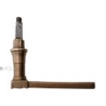 Jugendstil Türdrücker antik Avantgarde Raute Messing Türklinke 10er Vk