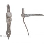 Stützkloben antik Türkloben handgeschmiedet Türband Eisen alt 11.5 mm