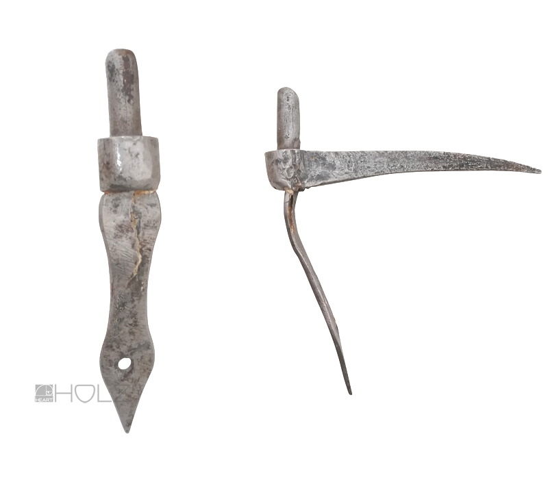 Stützkloben antik Türkloben handgeschmiedet Türband Eisen alt 11.5 mm