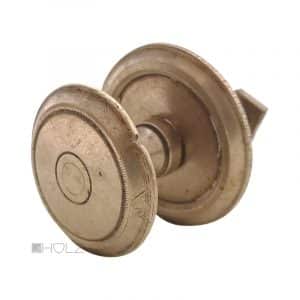 Tuerknauf Jugendstil Ziehknopf antik alt Messing Tuergriff Rosette 40 mm