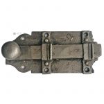 Tür Schieberiegel antik alt Türriegel Eisen Stahl 16cm