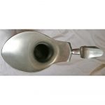 Karaffe antik Zierkanne Messing vernickelt silber 35cm