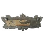 Briefklappe antik Jugendstil alt Blume Eisen Zeitungsklappe groß 25.7x11cm