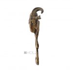 Möbelbeschlag Bronze antik Beschlag Widder Bock alt 14cm