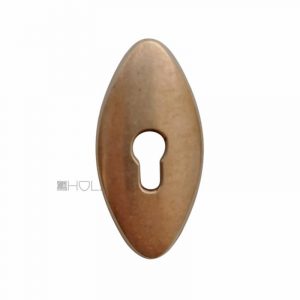 Möbel Schlüsselschild Messing Schlüsselrosette oval 53 mm