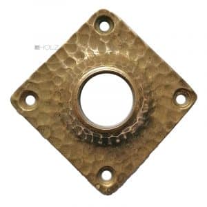 Drückerrosette alt Avantgarde Art Deco Türklinke Hammerschlag 17.1mm
