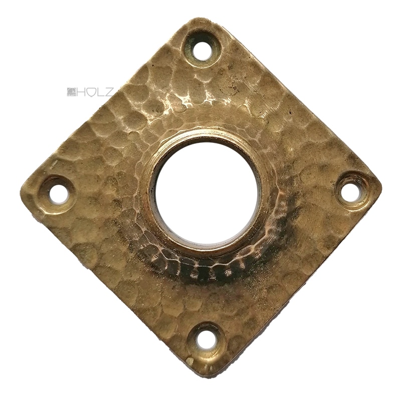 Drückerrosette alt Avantgarde Art Deco Türklinke Hammerschlag 17.1mm