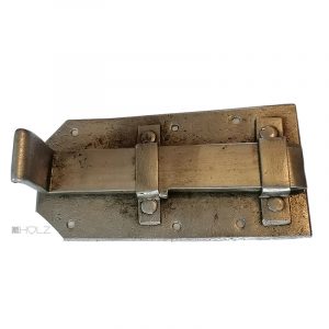 Schieberiegel antik geschmiedet alt Stahl Türriegel 15.5cm