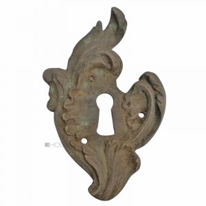 Möbel Bronze Schlüsselschild antik neo barock alt 57x86