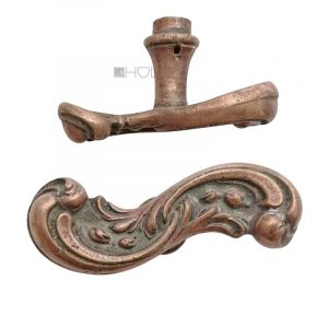 Fensterolive antik Neo Barock Gründerzeit Fensterwirbel Messing alt 8er Vk