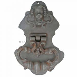 Türklopfer antik Gusseisen Gründerzeit Historismus Klopfring alt 21.5cm