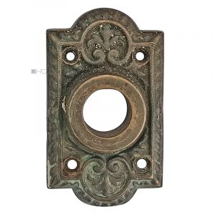 Tür Drückerrosette antik prächtig alt Türdrücker 18mm 46x79mm