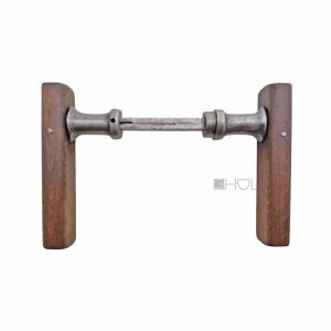 Holz Türdrücker alt Kastenschloss Türklinken Eiche 18.8 mm 8er Vk Bauhaus 1920er