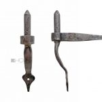 Stützkloben antik geschmiedet Türkloben Eisen Türband alt 13mm