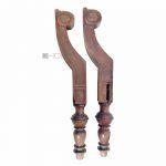 Möbelbeine antik Holz Eiche Couch Canape Chaiselounge alt Säulen 63cm