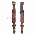 Möbelbeine antik Holz Eiche Couch Canape Chaiselounge alt Säulen 63cm