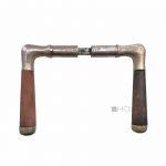 Türdrücker 1920er Art Deco antik Messing vernickelt alt Türklinken 8er Vk