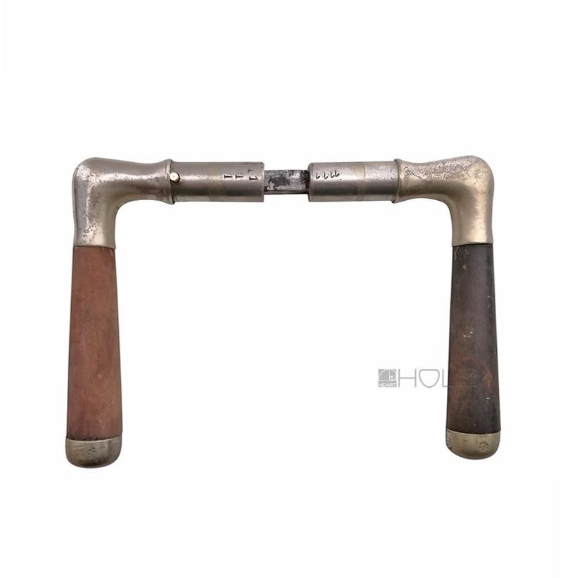 Türdrücker 1920er Art Deco antik Messing vernickelt alt Türklinken 8er Vk