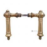 Türdrücker antik Säulen Türklinken alt Messing Türgriffe 8er Vk