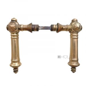 Türdrücker antik Säulen Türklinken alt Messing Türgriffe 8er Vk