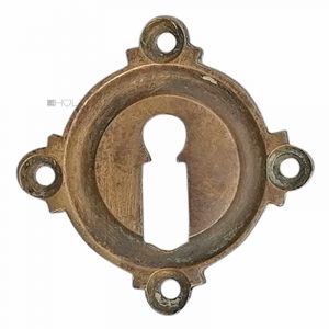 Tür Schlüsselrosette antik Schlüsselschild alt rund Gründerzeit 55x55