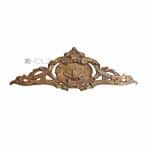 Supraporte Bronze Lorbeer Akanthus Beschlag antik feuervergoldet Schrank alt 40 cm