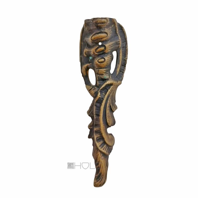 Bronze Möbel Bein Beschlag neo Barock antik Möbelbeschlag 12.3 cm