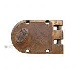 Zusatzschloss Tür antik Segal Messing alt Schloss Kastenschloss