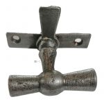 Fensterolive antik Fenster Einreiber Eisen Fenstergriff alt Kugel 61mm