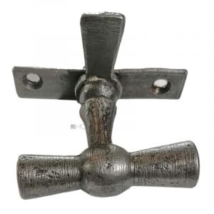 Fensterolive antik Fenster Einreiber Eisen Fenstergriff alt Kugel 61mm