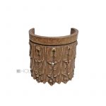 Kapitell Bronze Beschlag antik feuervergoldet Möbel alt 50 mm