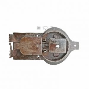 Schrankschloss antik Schmiedeeisen alt Türschloss Eisen Ring 16cm