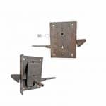 Türschloss antik Industrie Loft alt Hakenschloss Stahl Riegel 16cm