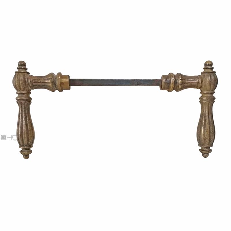 Türdrücker antik Messing Riffel Türklinken 18.9mm langer 8er Vk