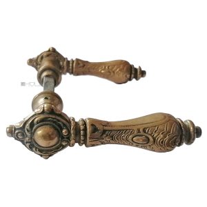 Türdrücker antik Türklinken prachtvoll prächtig alt 15.9mm 10er Vk