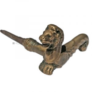 Bronze Türdrücker antik Löwe Haustür Eingang alt 1.6kg