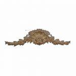 Supraporte Bronze Muschel Beschlag antik feuervergoldet Schrank 40cm alt