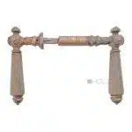 Türdrücker antik alt Blüte Würfel Kastenschloss 8er Vk Türklinken