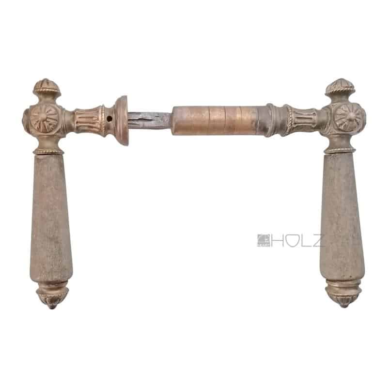 Türdrücker antik alt Blüte Würfel Kastenschloss 8er Vk Türklinken