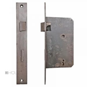 Tür Einsteckschloss antik alt 60mm Dornmaß 8er Vk 81 mm ohne Schlüssel