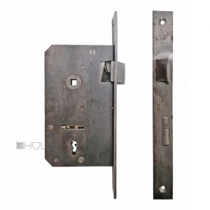 Tür Einsteckschloss antik alt 55mm Dornmaß 8er Vk 85mm ohne Schlüssel